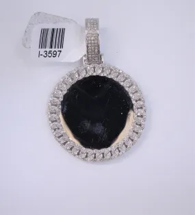 10K White Gold Memory Pendant