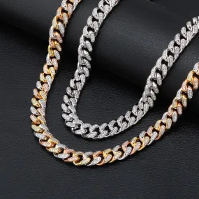 10mm Hip Hop Iced Out Miami Cuban Chain