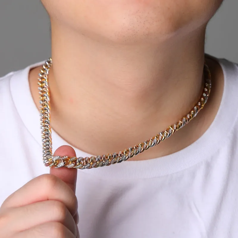 10mm Hip Hop Iced Out Miami Cuban Chain