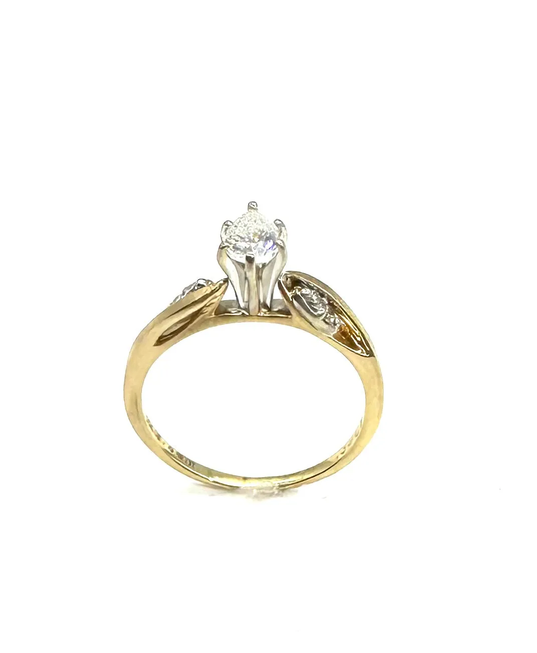 1/3 CTW Pear Shaped Diamond RIng