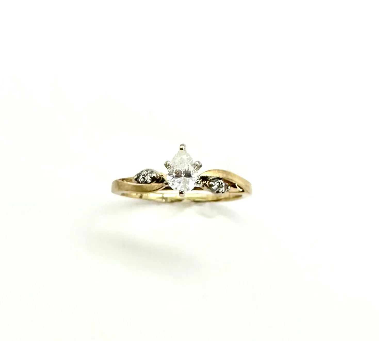 1/3 CTW Pear Shaped Diamond RIng