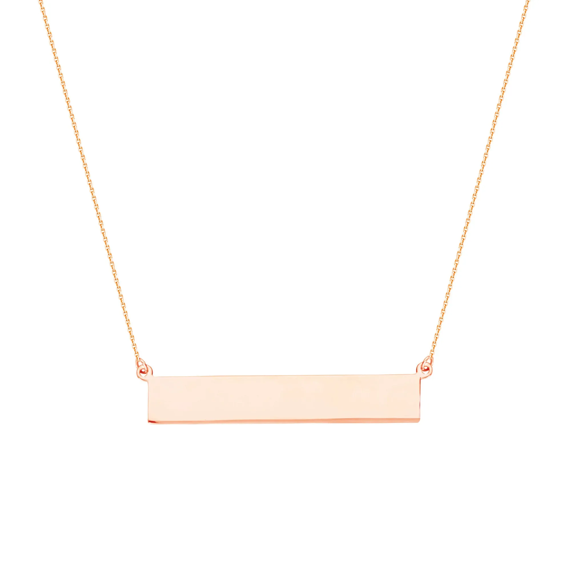 14K GOLD BAR NECKLACE