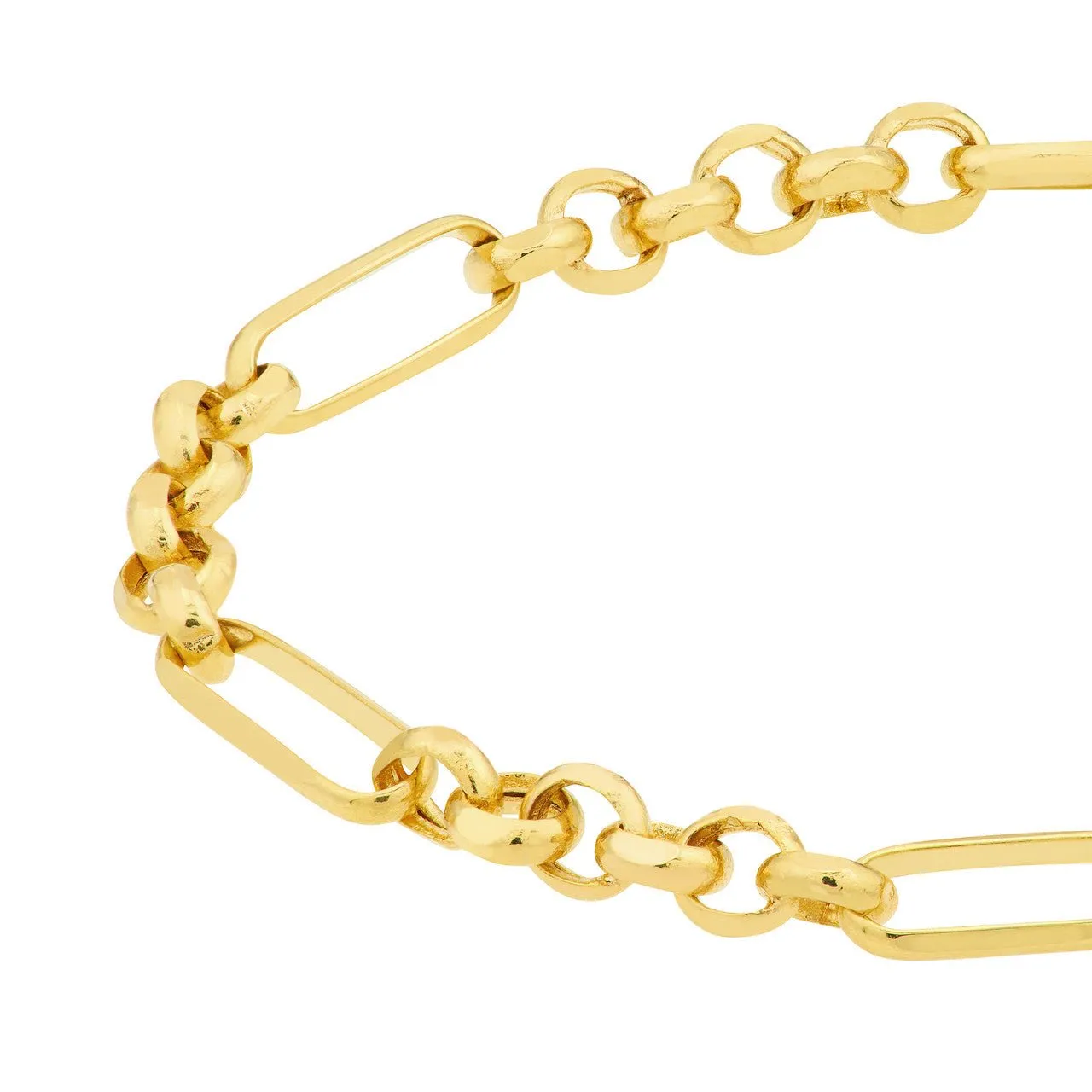 14K Gold Rolo Paper Clip Choker