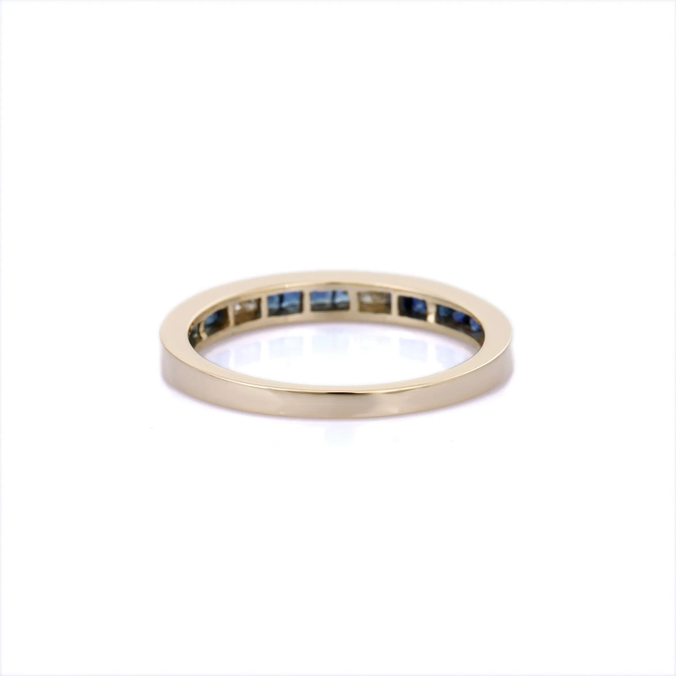 14K Gold Sapphire Band Ring