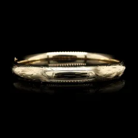 14K Yellow Gold Estate Bangle