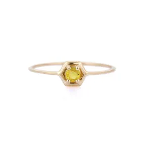 14K Yellow Gold Sapphire Ring