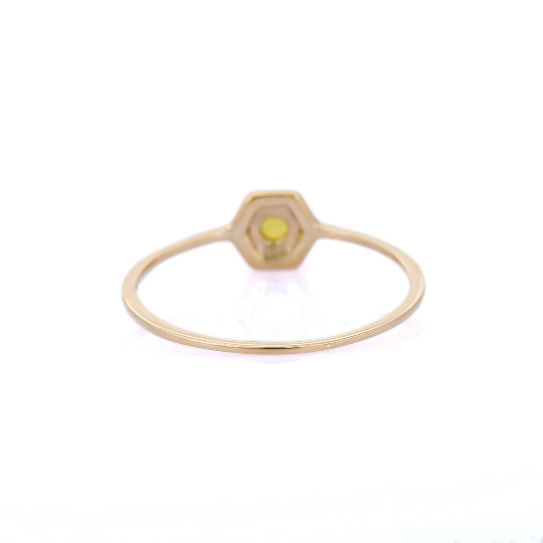 14K Yellow Gold Sapphire Ring