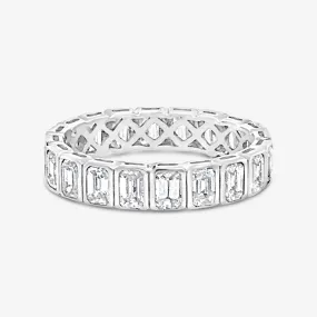 20 Bezet Set Emerald Cut 2.55CT Eternity Band