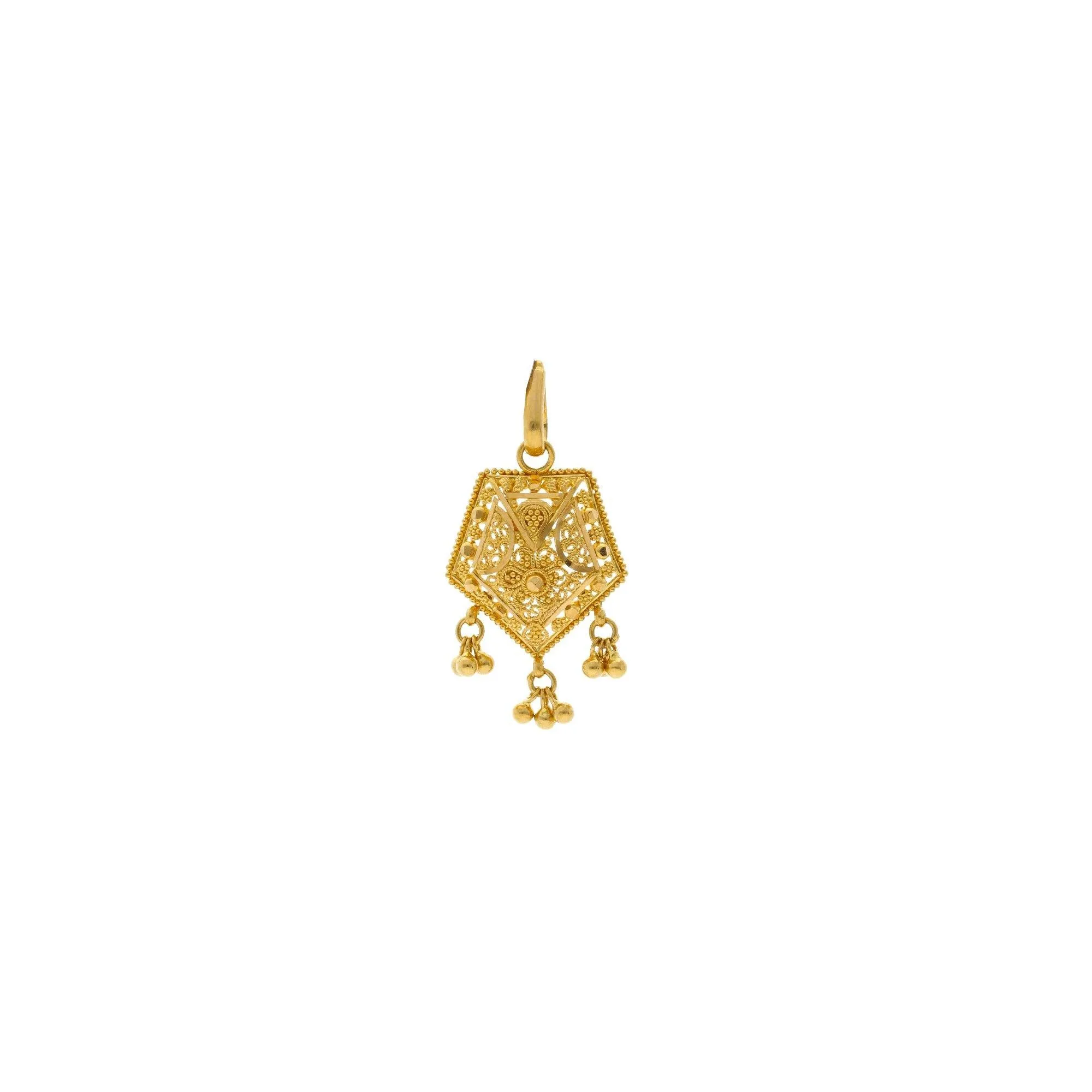 22K Gold Sri Pendant