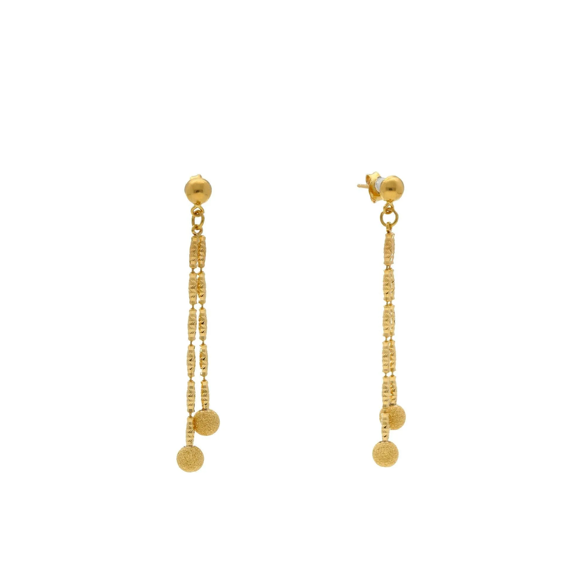 22K Yellow Gold Singapore set with Earrings