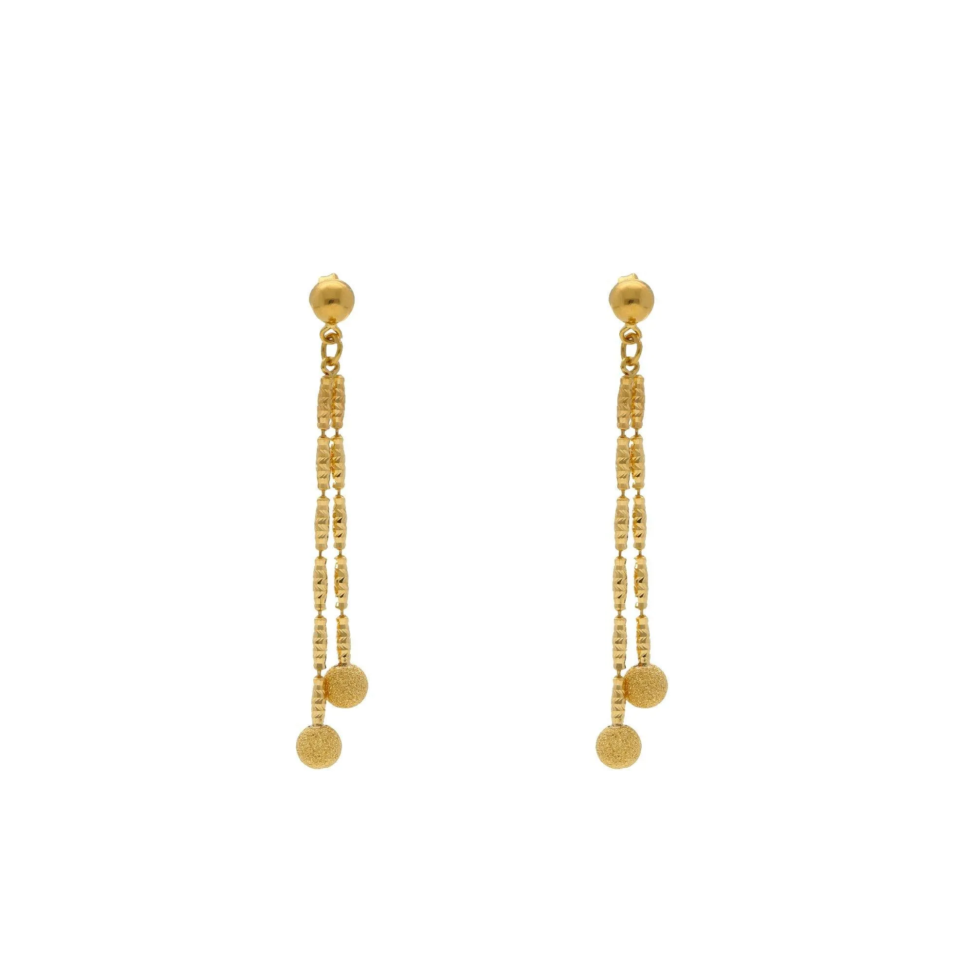 22K Yellow Gold Singapore set with Earrings