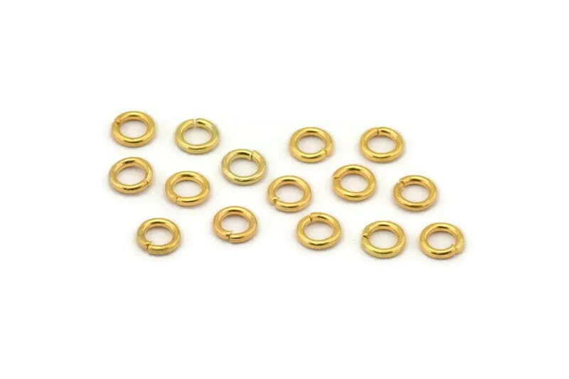 5mm Jump Rings - 250 Gold Brass Jump Rings (5x1mm) A0147