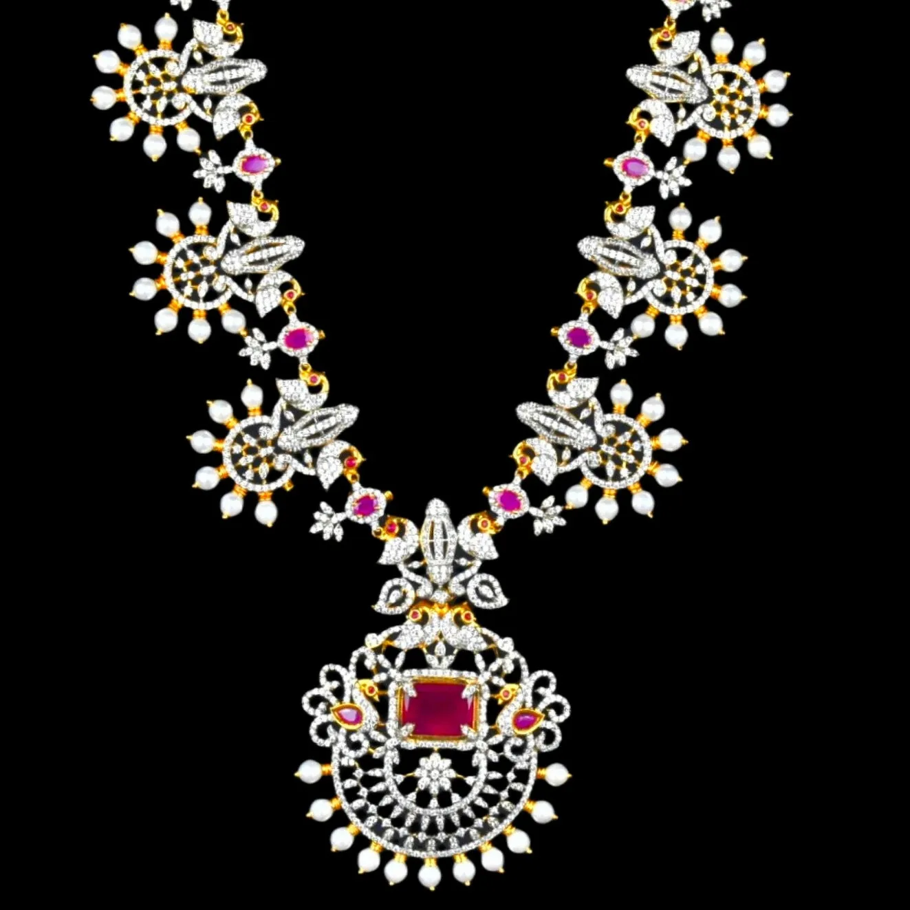 American Diamond Necklace By Asp Fashion Jewellery