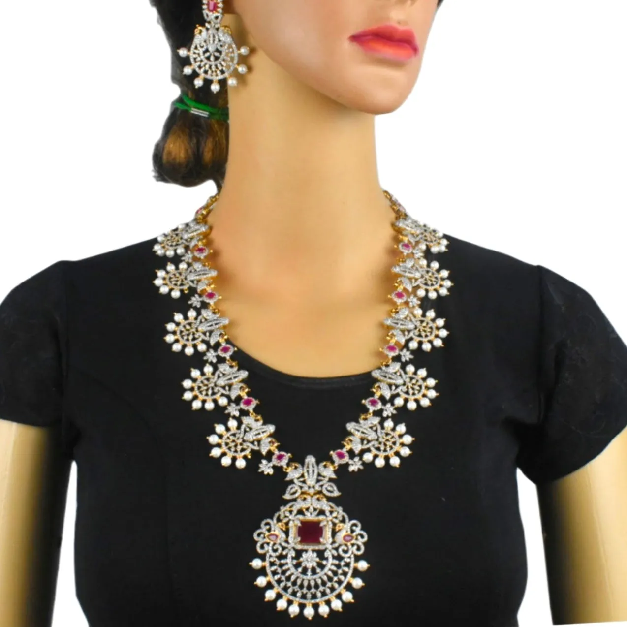 American Diamond Necklace By Asp Fashion Jewellery