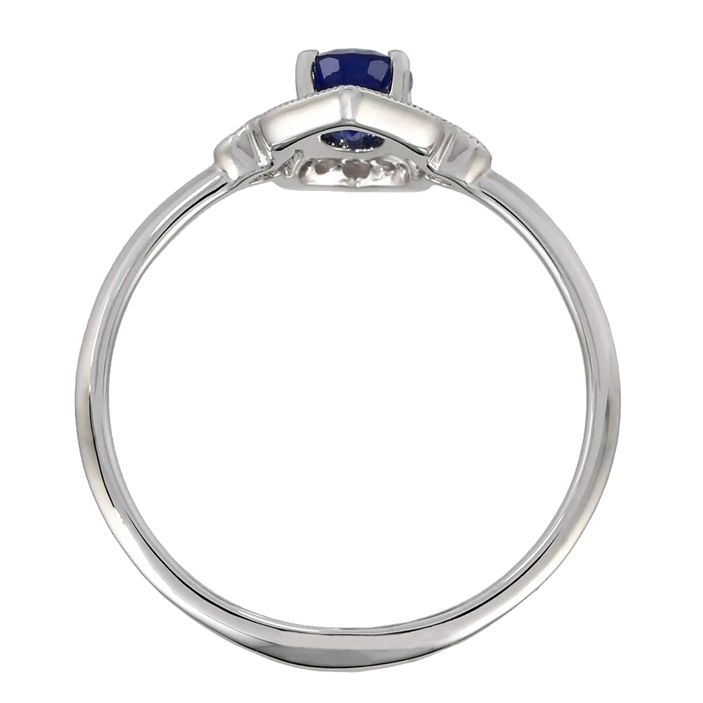 Art Deco Inspired Sapphire Ring