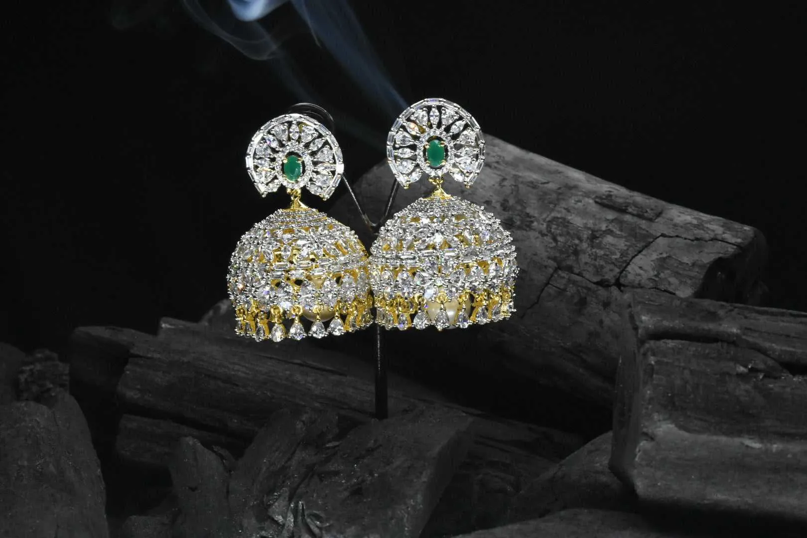 Aubrey American Diamond Jhumka