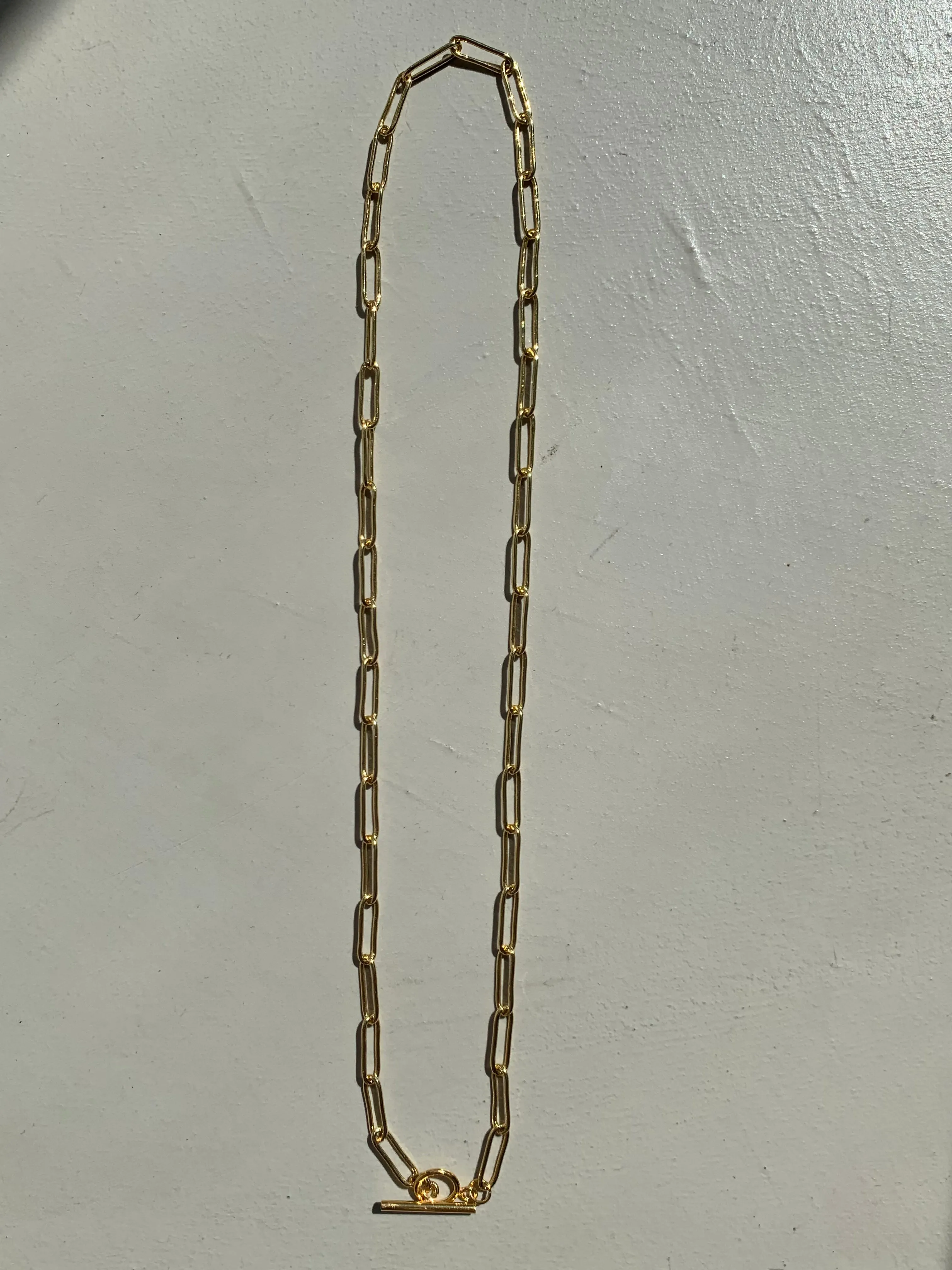 BIG CHAIN 18K GOLD PLATED CHOKER-NECKLACE