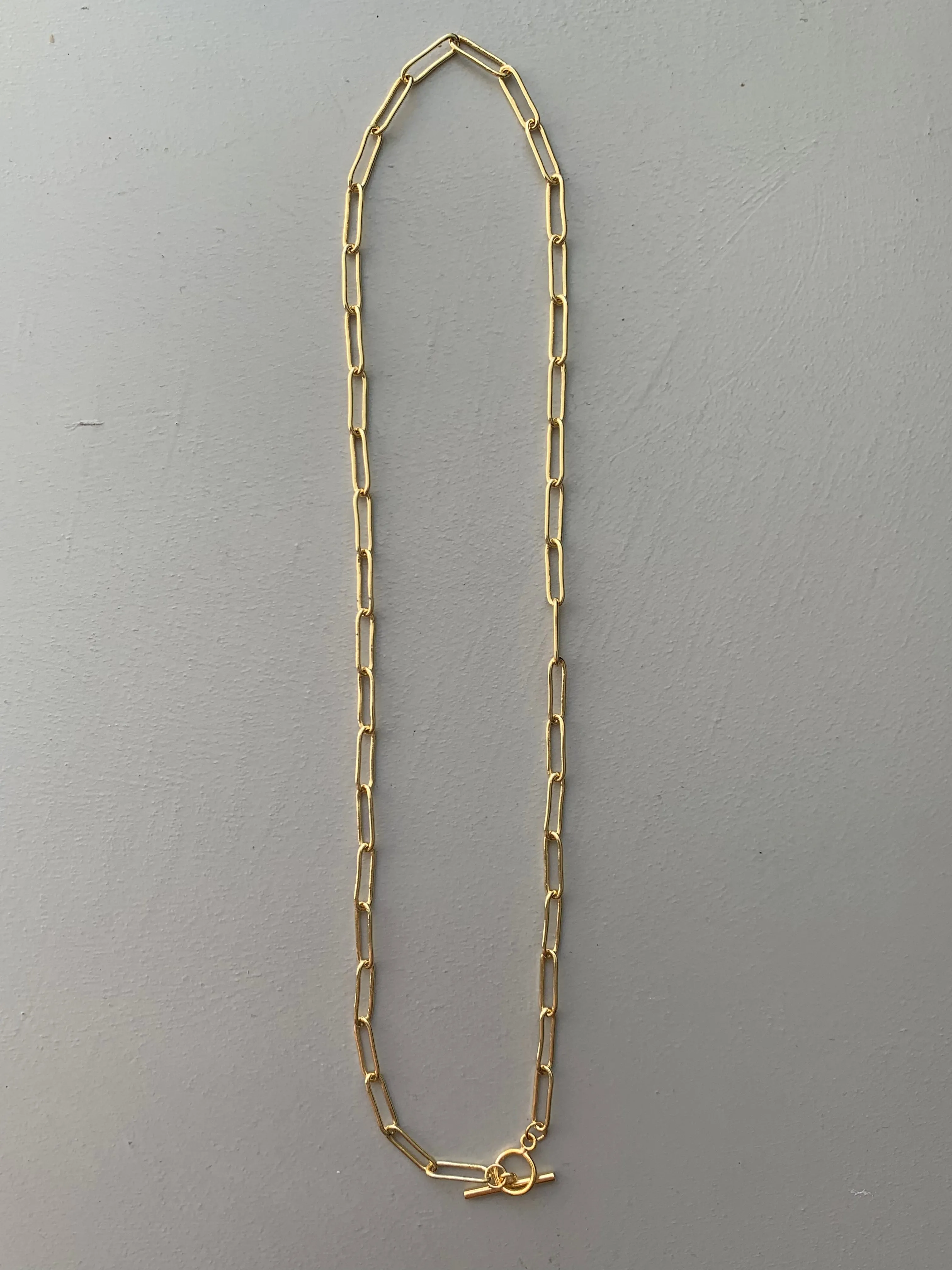 BIG CHAIN 18K GOLD PLATED CHOKER-NECKLACE