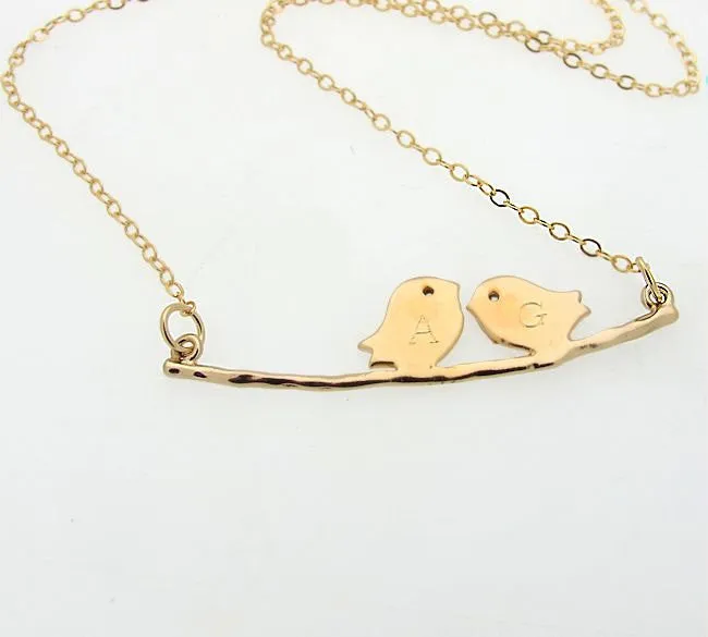 Bird On Branch Pendant Necklace for Her