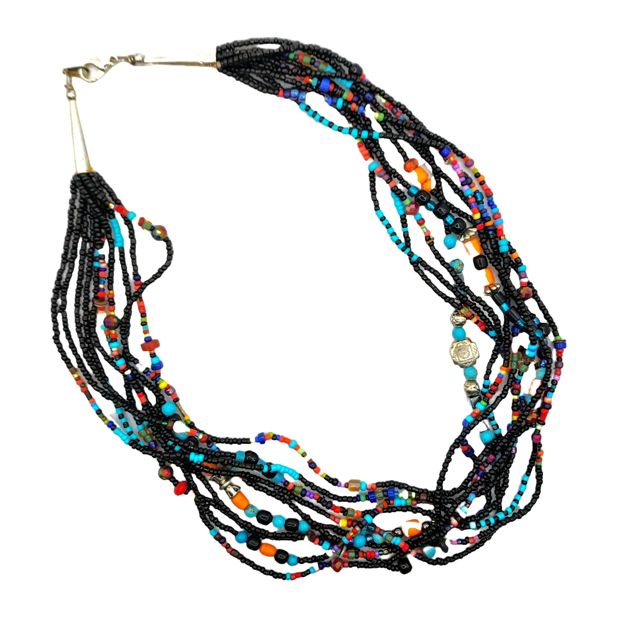 Black Fiesta Necklace - 22 Long