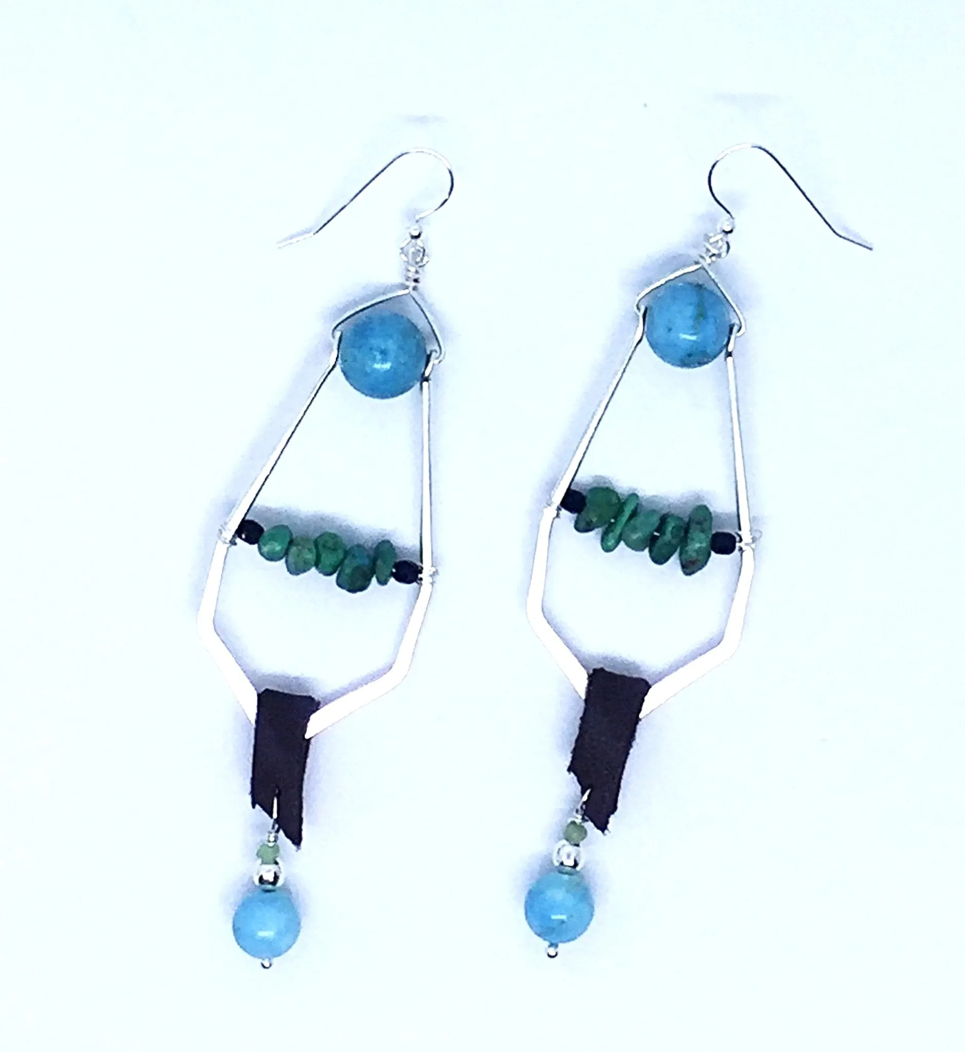 Blue Above Turquoise earrings