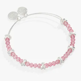 Breast Cancer Awareness Pink Ribbon Bangle