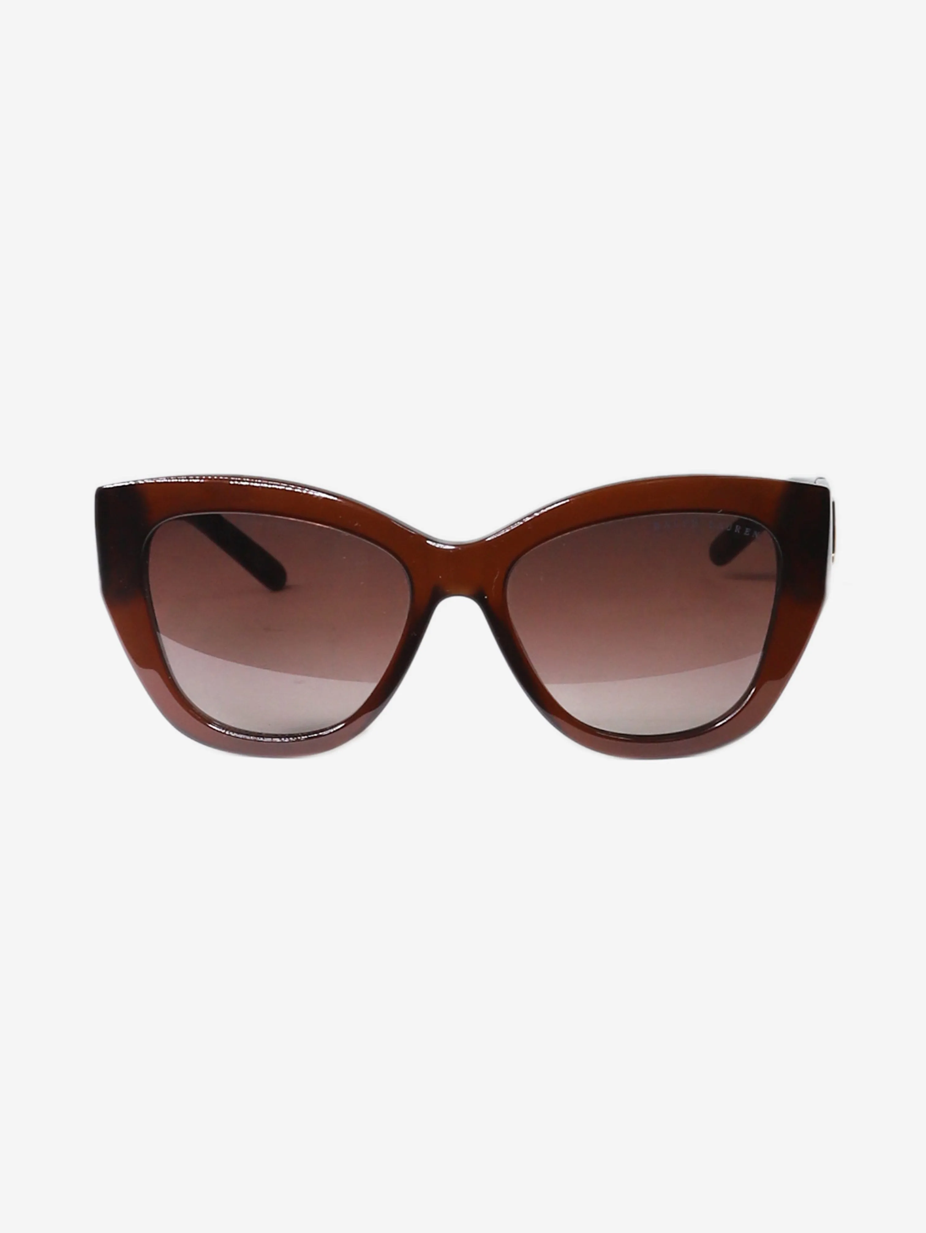 Brown cat eye sunglasses