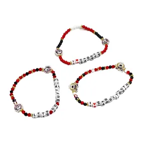 Buffalo Sabres Black and Red Friendship Bracelet