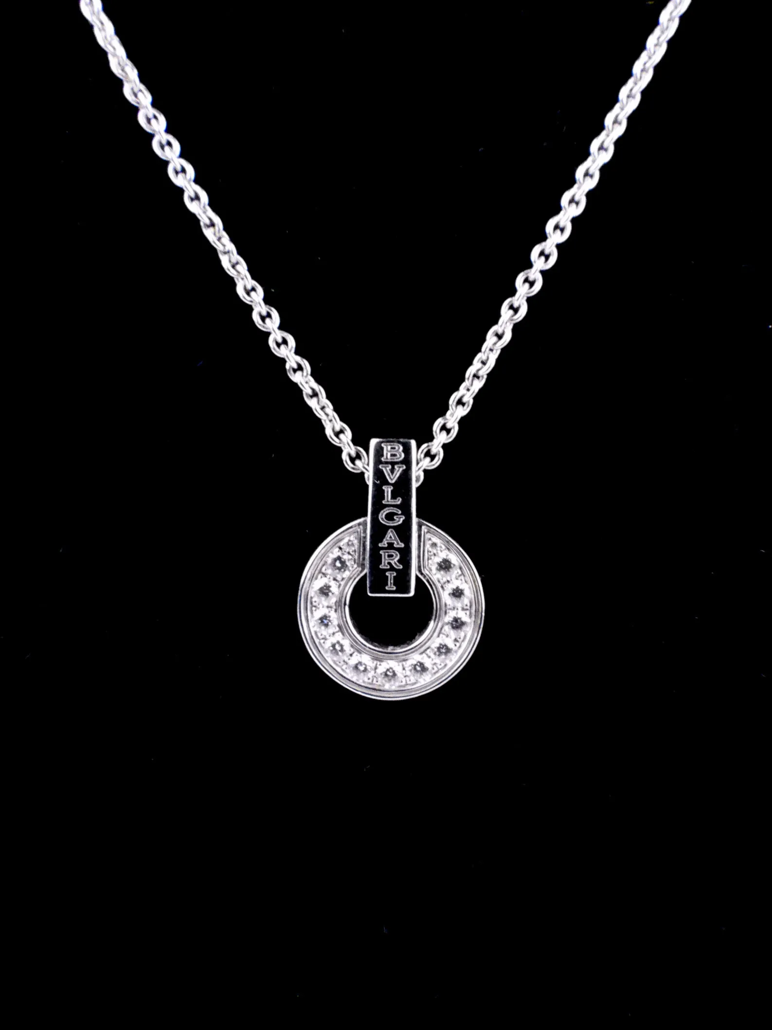 Bulgari 18k White Gold and Diamond Bvlgari Bvlgari Necklace