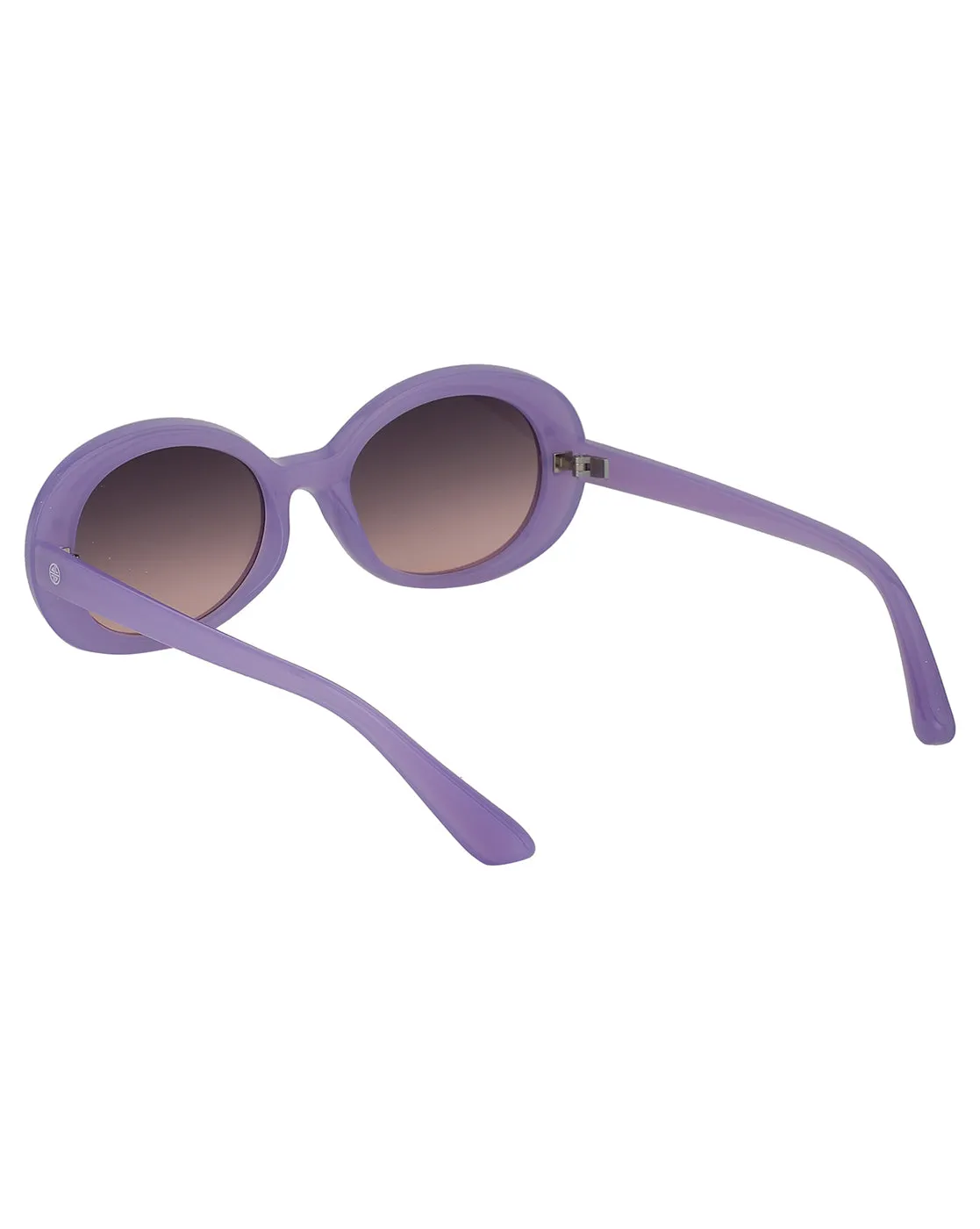 Carlton London Black Lens & Purple Oval Sunglasses For Girl