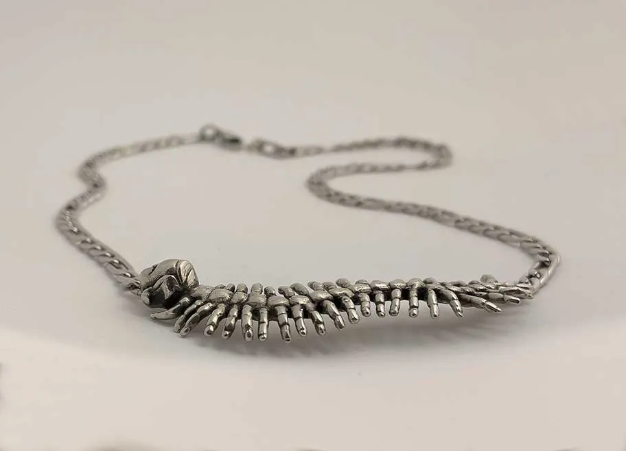 Centipede Girl Necklace Ready to Ship