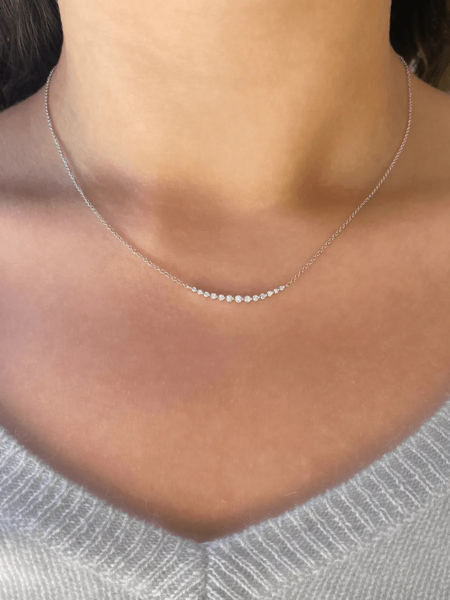 Chasing Diamonds Necklace 14K