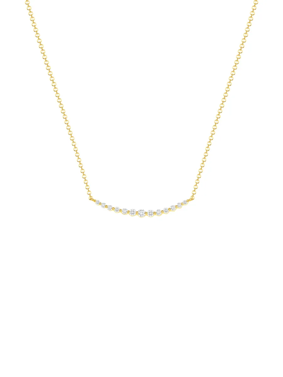 Chasing Diamonds Necklace 14K