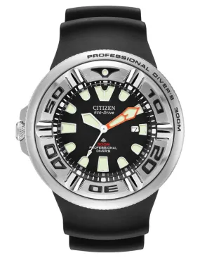 Citizen Eco-Drive 300 Meter Professional Diver - Stainless - Rubber Strap