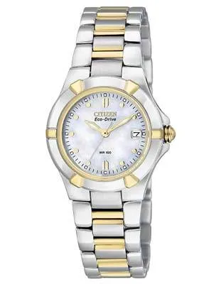 Citizen Ladies Riva Sport Watch - Two-Tone  - Mother of Pearl Dial - Date