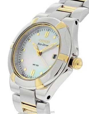 Citizen Ladies Riva Sport Watch - Two-Tone  - Mother of Pearl Dial - Date