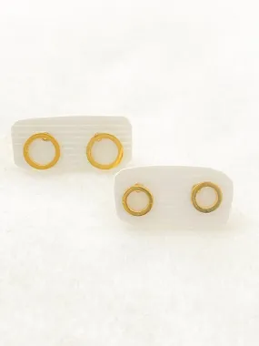 Classic Open Circle Stud Earrings