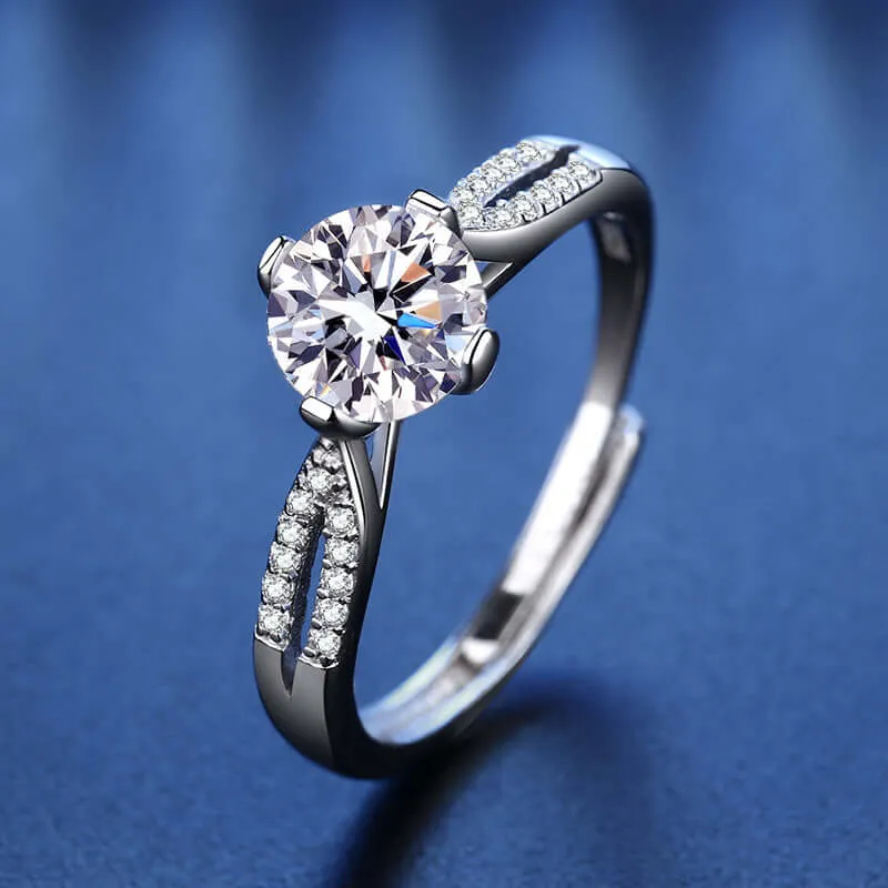 Couple's Ring Moissanite Diamond Ring