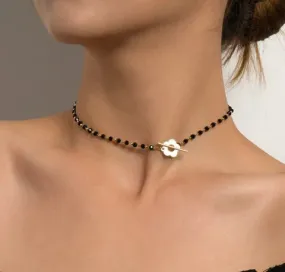 Crystal Bead Chain Choker