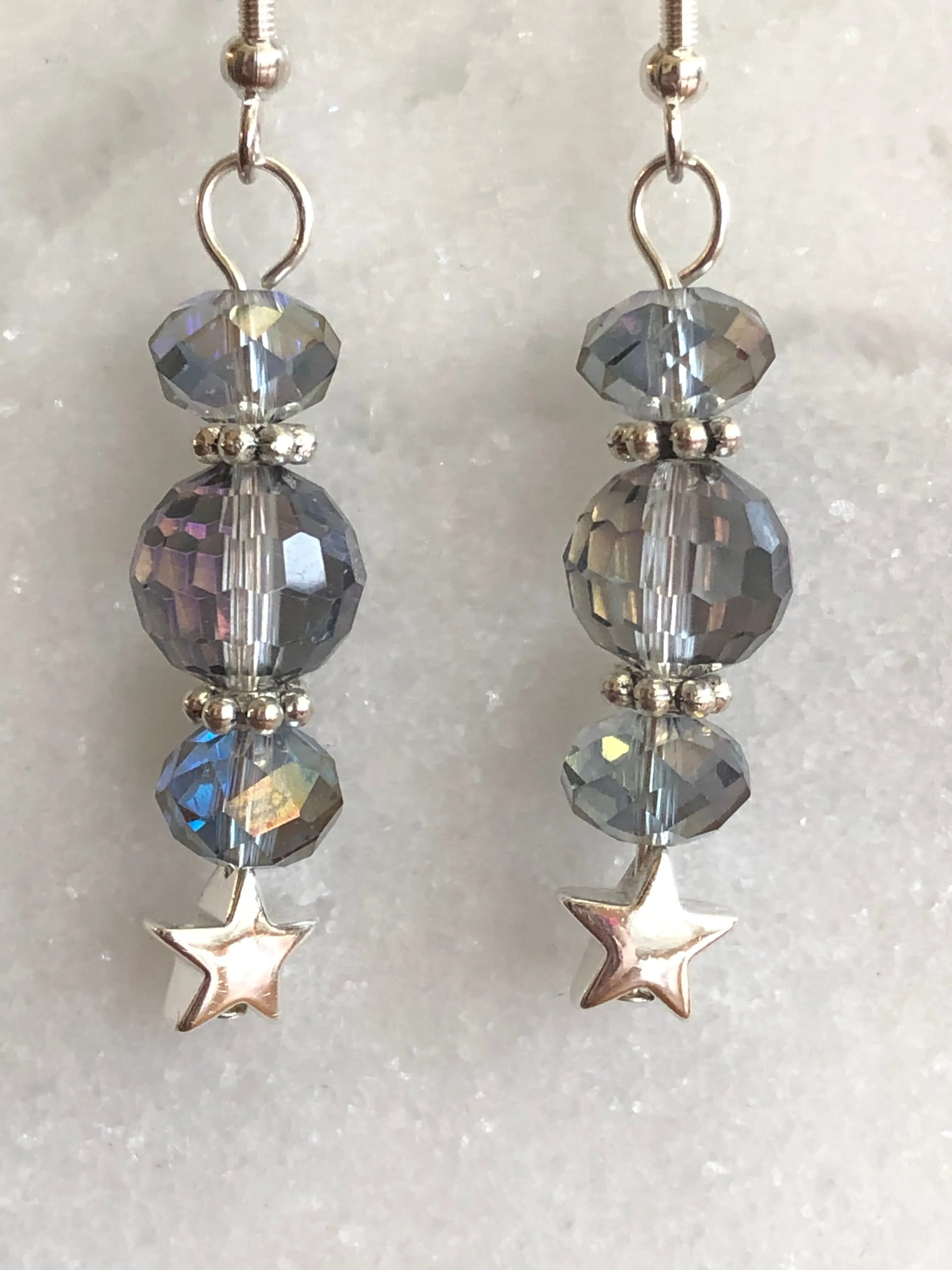 Crystal Star Earrings