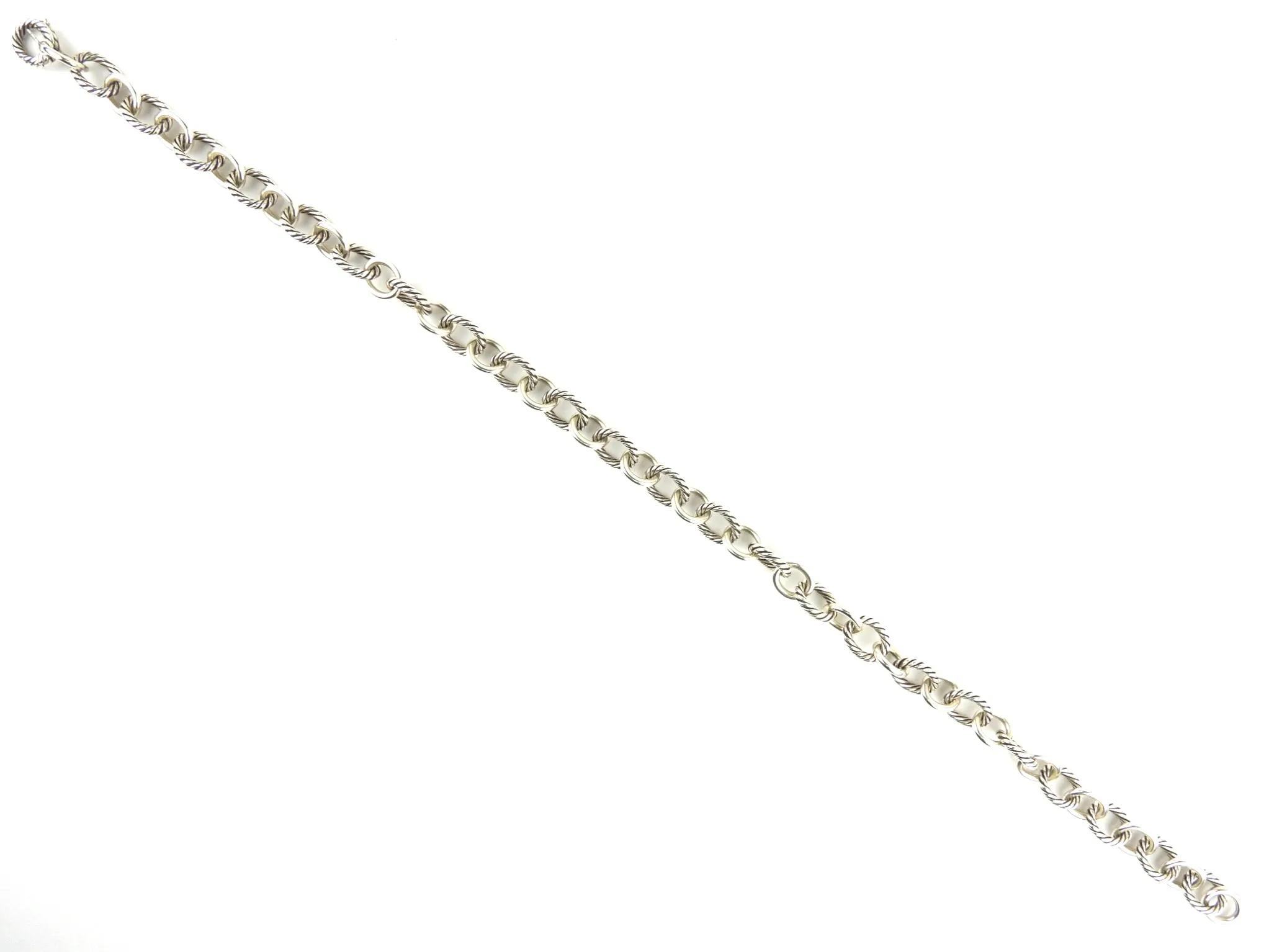 David Yurman Sterling Silver Oval Chain Necklace