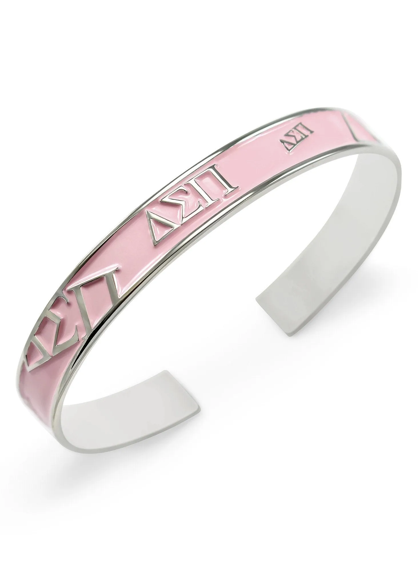 Delta Sigma Pi Bangle Cuff Bracelet (Multi Colors Available)