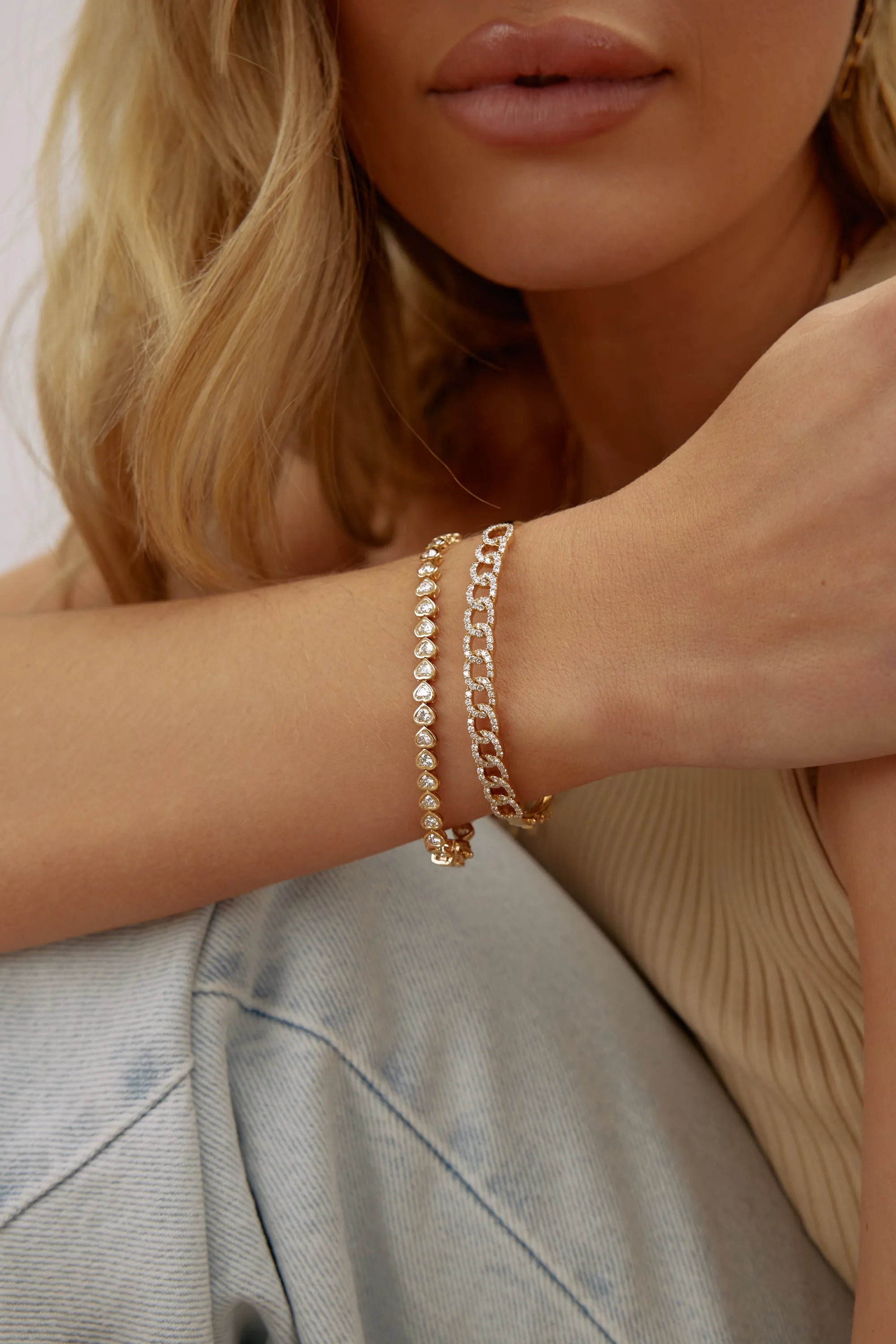 Diamond Link Bangle