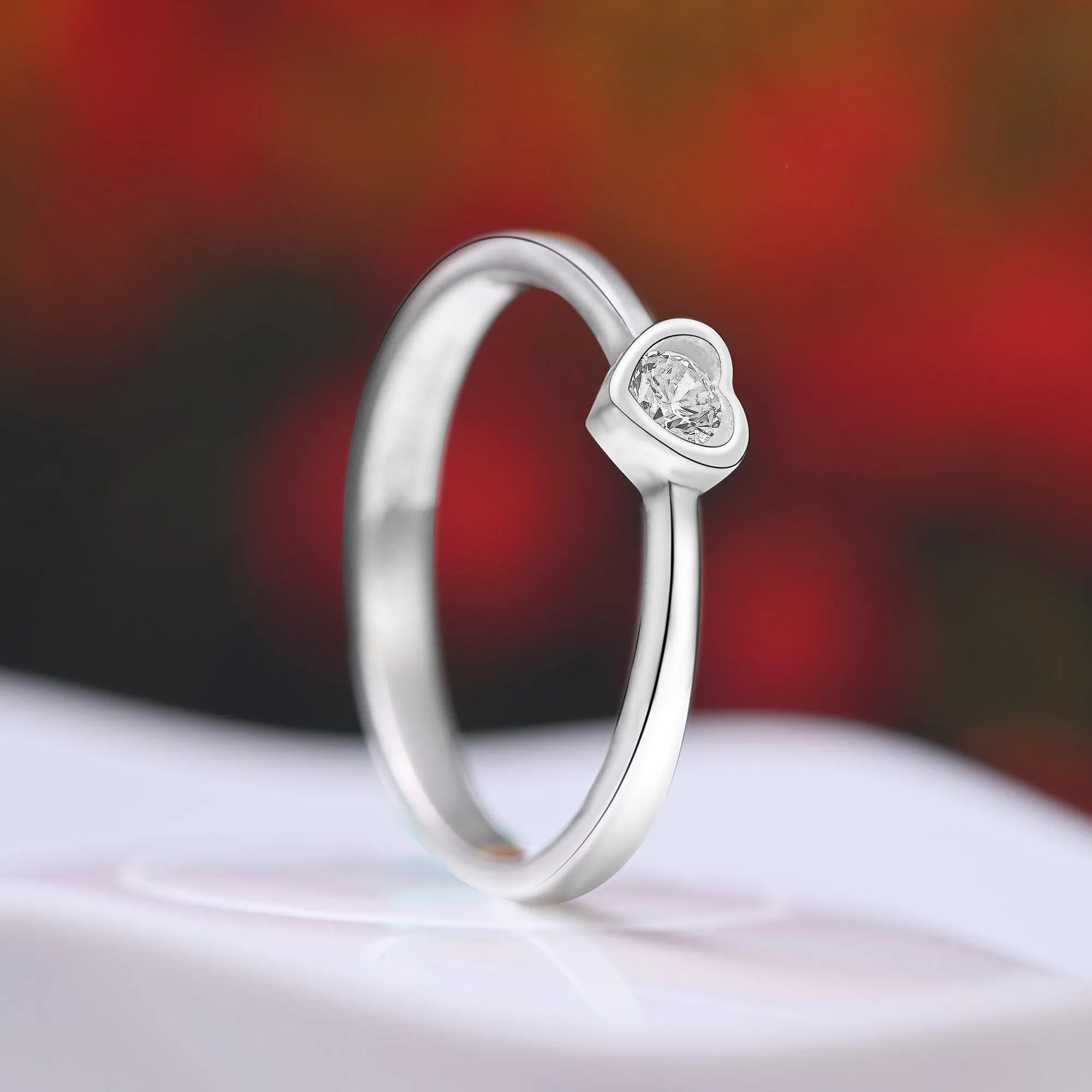 Endless Love CZ Couples Promise Rings for Her