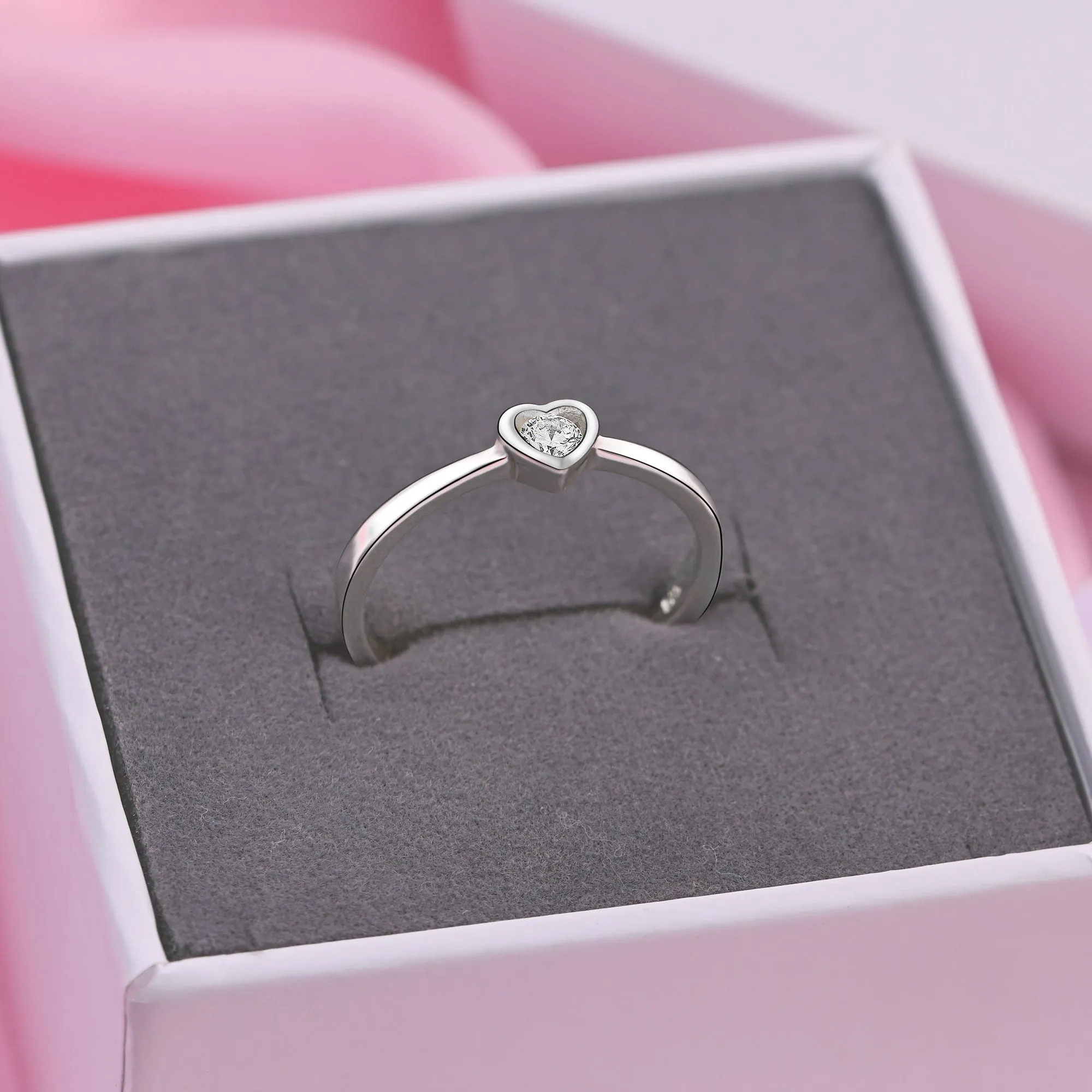 Endless Love CZ Couples Promise Rings for Her