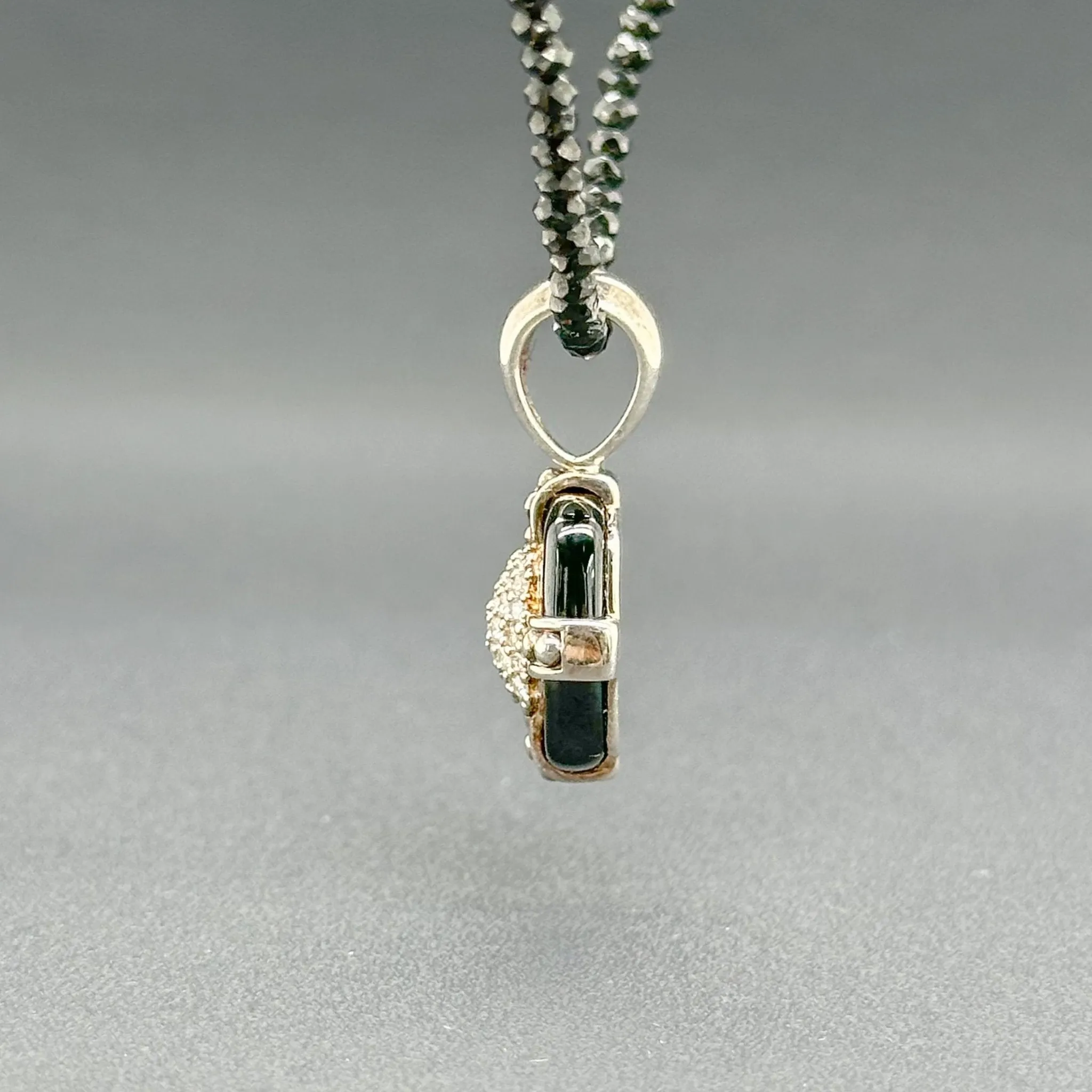 Estate Lagos SS 2.20ctw Black & G-H/SI1-I3 Diamond Pendant