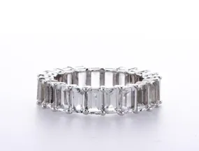 Eternity Ring White Topaz ( 8.40 Ctw)