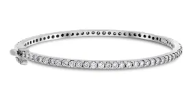 Forever Diamond Bangle (4.00 ct Diamonds) in White Gold