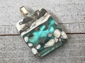 Fused Glass Pendant~Destined for Destin