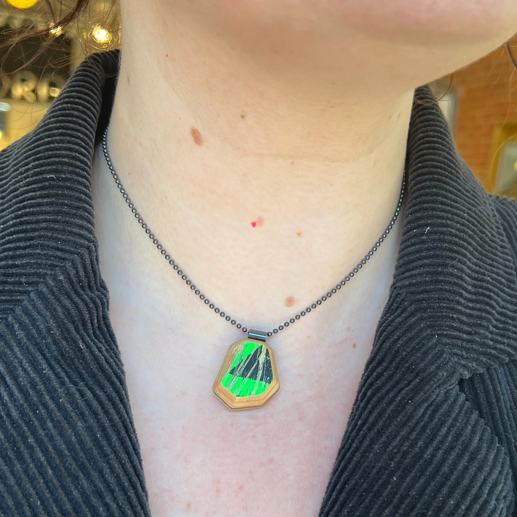 Gem Pendant, Green